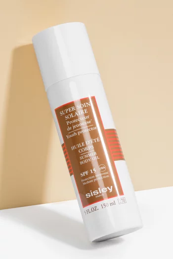 Soin Solaire Tinted Sunscreen Cream Summer Body Oil SPF 15, 150ml