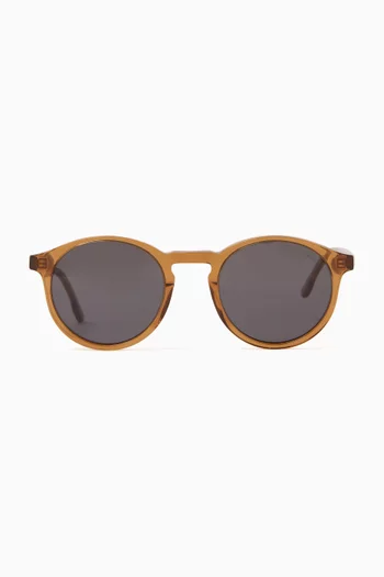 Archie Grand Round Sunglasses in Eco Acetate