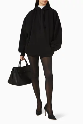 x HB Oversized Hooded Dress in Cotton-fleece