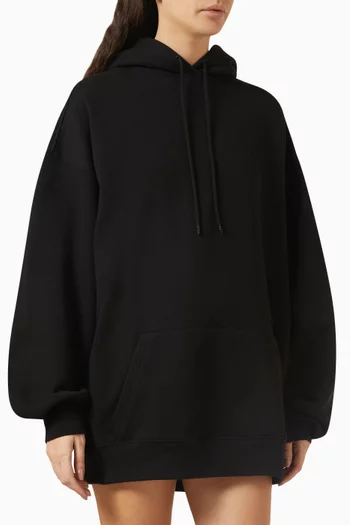 x HB Oversized Hooded Dress in Cotton-fleece