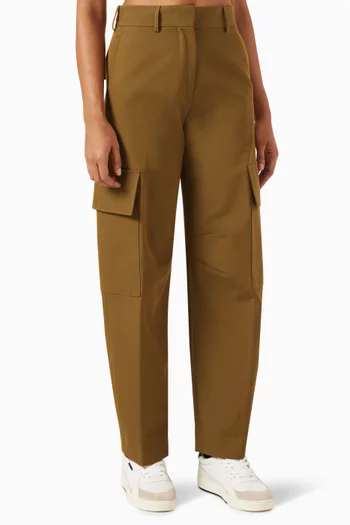 Suit Cargo Pants in Cotton-blend