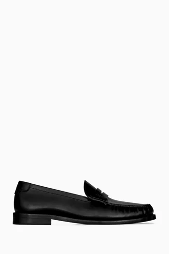 Le Loafer Penny Slippers in Calf Leather