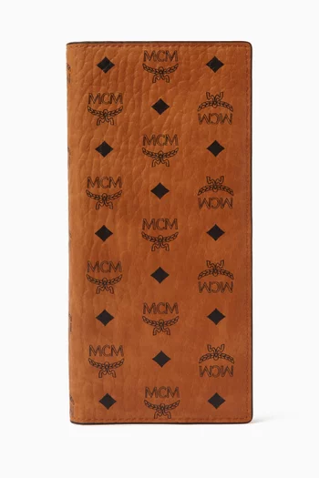 Buy MCM Brown Large Continental Wallet in Visetos For UNISEX Online Ounass Bahrain
