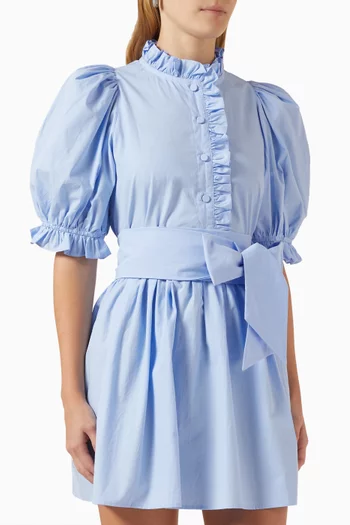 Harriet Belted Dress in Cotton