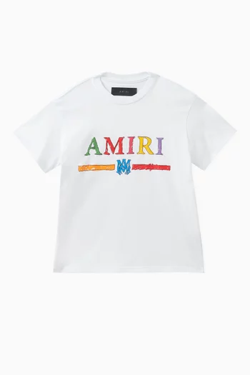 Crayon Logo-print T-shirt in Cotton