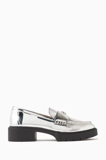 Leah Loafers in Metallic Leather