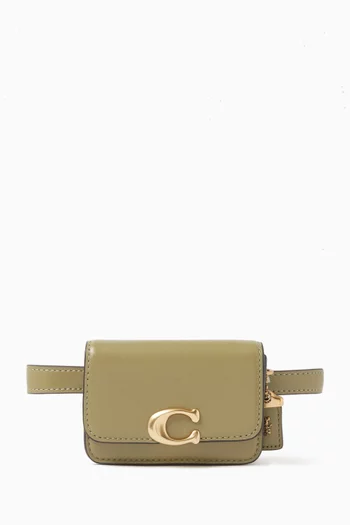 Mini Bandit Card Case Belt Bag in Luxe Leather