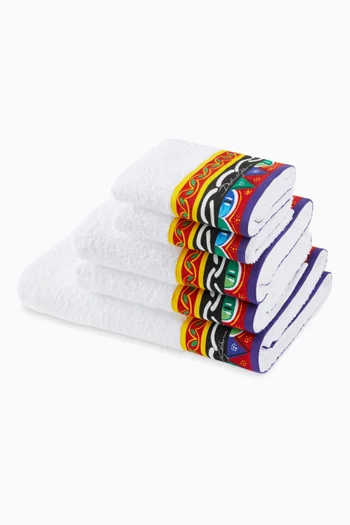5-piece Towel Set in Terry Cotton