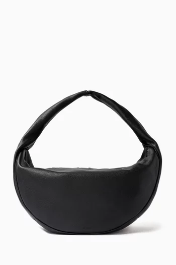 Maxi Cush Top Handle Bag in Grain Leather