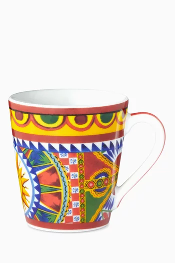 Carretto Siciliano-print Mug in Porcelain