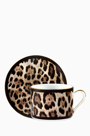 All-over Leopard Tea Set in Porcelain