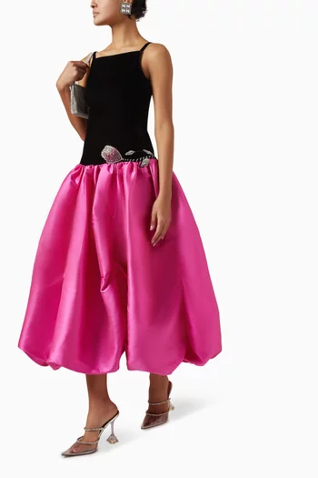 Eden Bloom Dress in Satin