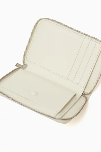 Zip-around Wallet in Calf Leather