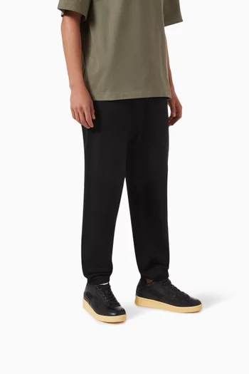 Low-Top Sneakers in Leather & Mesh