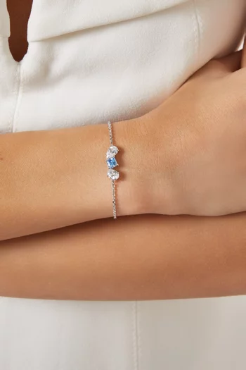 Mesmera Bracelet in Rhodium-plated Metal