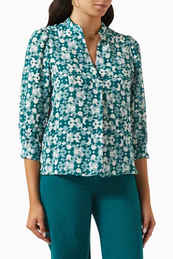 Alacre Printed Blouse in Silk