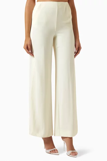 Solista Wide-leg Pants in Recycled Crepe-satin