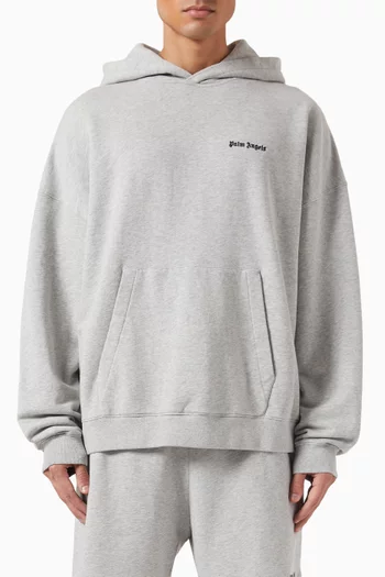 Embroidered Logo Hoodie in Cotton