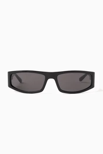 Tech Rectangle Sunglasses in Acetate