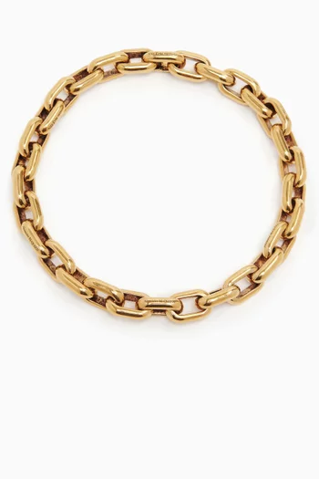 Peak Chain Necklace in Brass