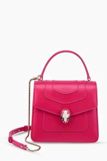 Serpenti Forever Top Handle Bag in Calf Leather