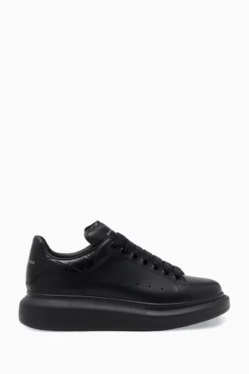 Oversized Low-top Sneakers in Leather