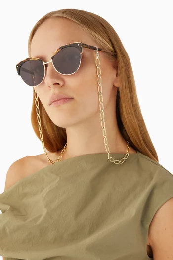 Leia Eyeglasses Chain in Metal