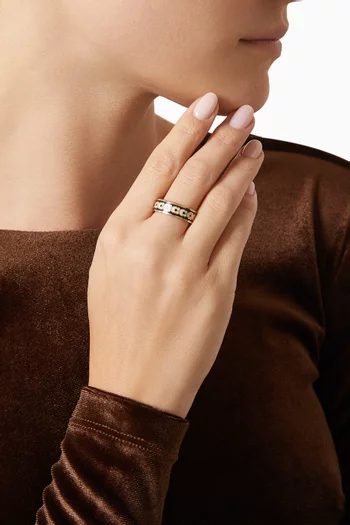 C Signature Ring in Metal