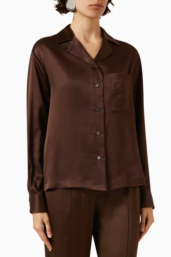 Anagram Pyjama Blouse in Silk