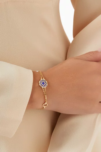 Amelia Marrakesh Mother of Pearl Bracelet in 18kt Yellow Gold