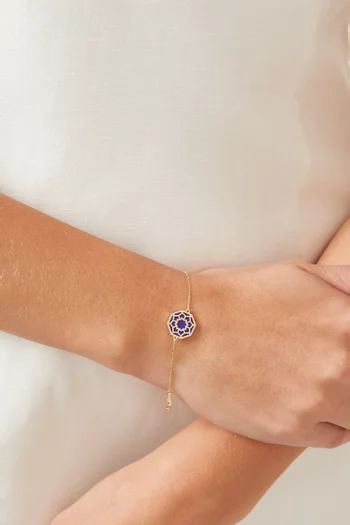 Amelia Marrakesh Mother of Pearl Bracelet in 18kt Yellow Gold