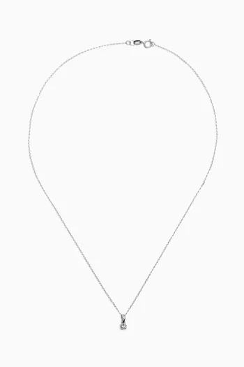 Diamond Necklace in 18kt White Gold