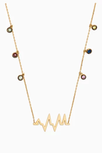 Arabic 'Allah' Sapphire Necklace in 18kt Gold