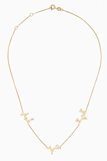 Lifeline 'Hob' Diamond Necklace in 18kt Gold