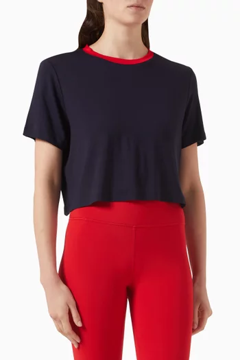 Djuna Ringer Crop Top in Jersey