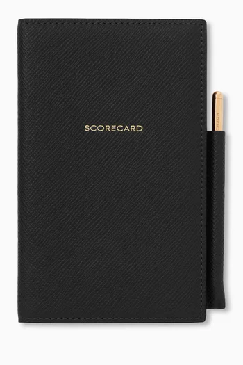 Panama Scorecard Holder in Cross-grain Leather