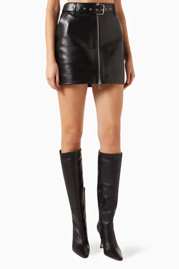 Ana Mini Skirt in Leather