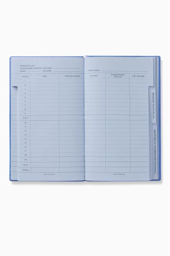 Golf Notes Panama Notebook in Crossgrain Leather