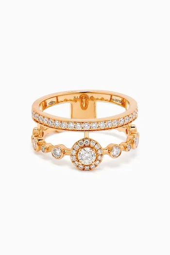 Happy Forever Diamond Ring in 18kt Rose Gold