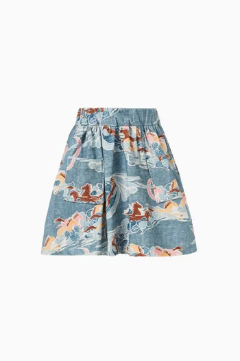 Ophelia Printed Skirt in Cotton