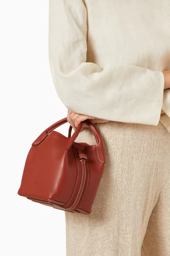 Micro Bale Crossbody Bag in Calfskin