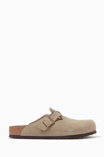 Boston Soft Footbed Sandals in Suede