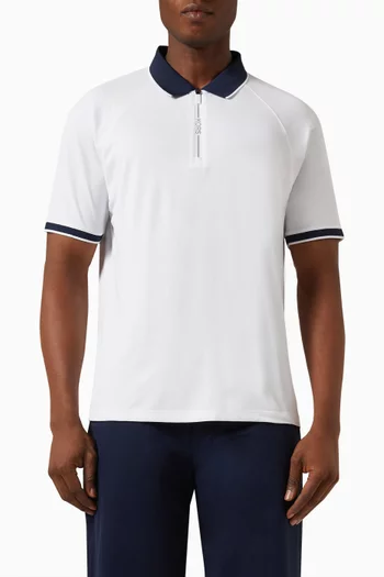 Half-zip Polo Shirt in Cotton