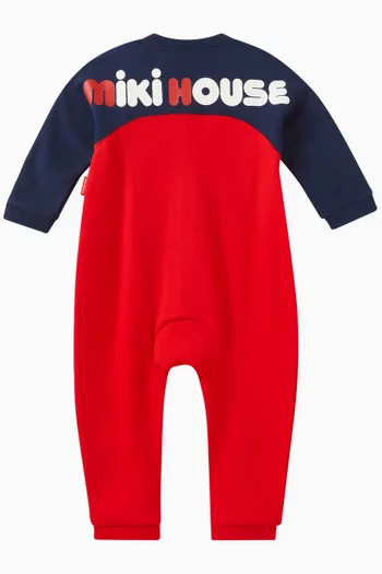 Logo-print Romper in Cotton Blend