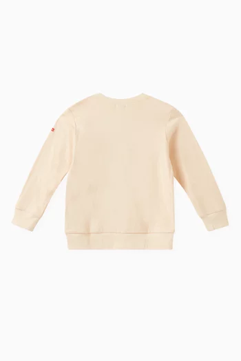 Bear Print Sweater in Cotton