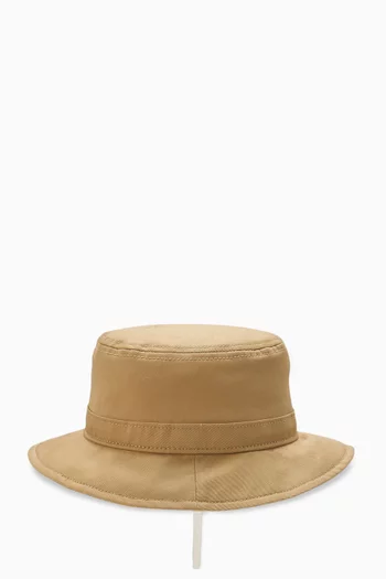 Logo-embroidered Bucket Hat in Cotton