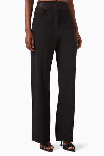 Jewel Slouched Pants in Polyester