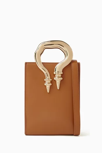 Mini Shopper Bag in Leather