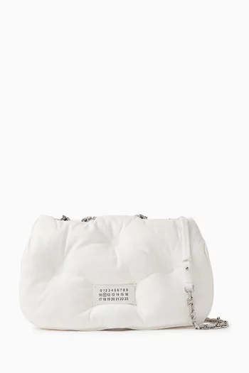 Glam Slam Flap Shoulder Bag in Quilted Nappa
