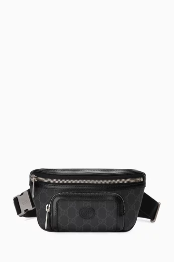 GG Supreme-print Belt Bag in Coated-canvas